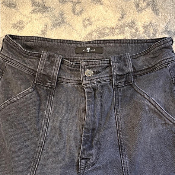 7 For All Mankind Black Wash Jeans - Picture 6 of 12